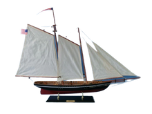 Load image into Gallery viewer, Wooden America Model Sailboat Decoration 35&quot;&quot;