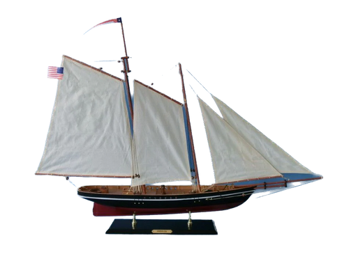Wooden America Model Sailboat Decoration 35