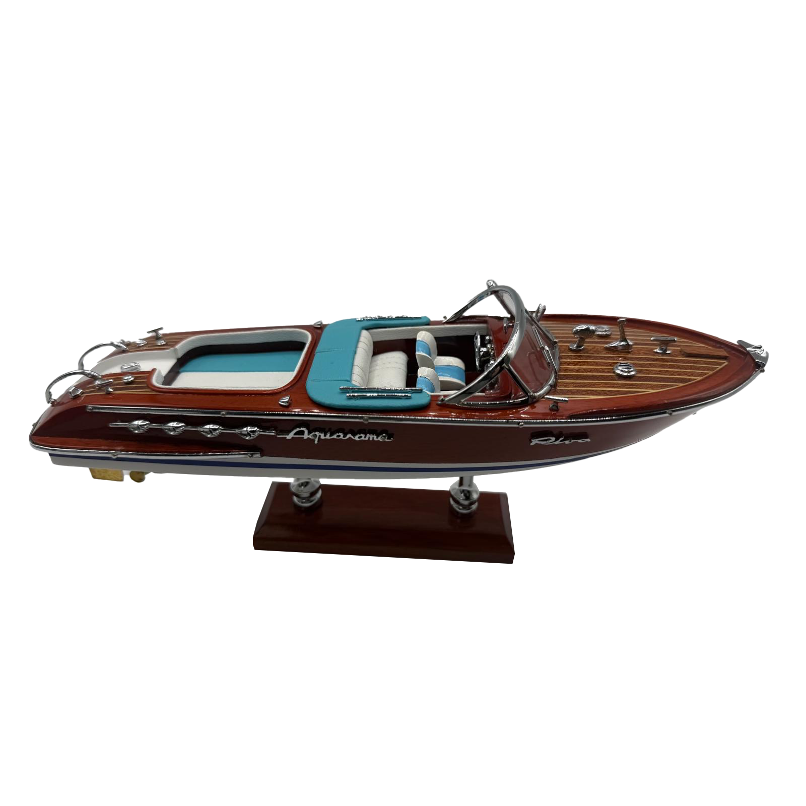 Chriscraft Boat Mahogany Wood Desktop Model