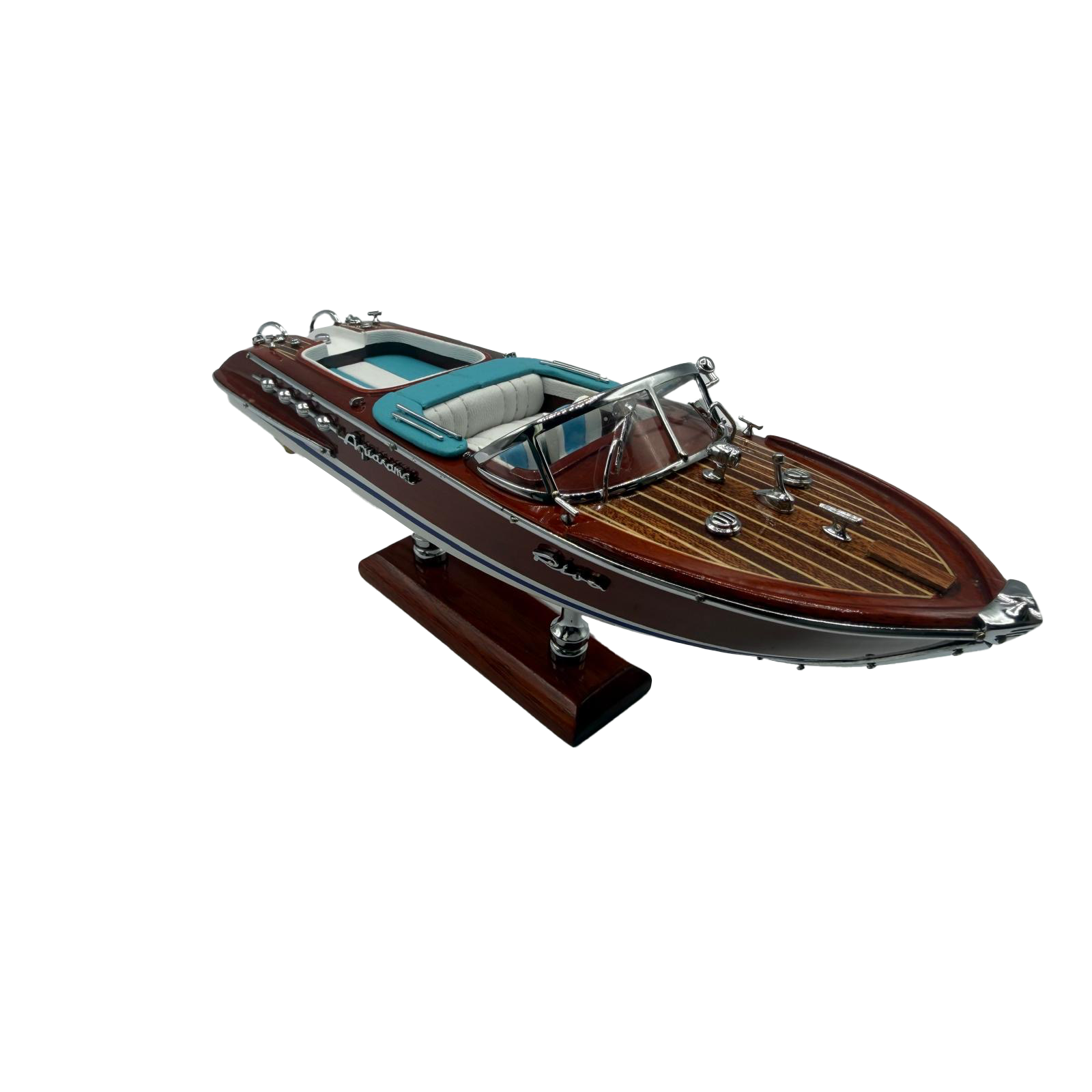 Chriscraft Boat Mahogany Wood Desktop Model