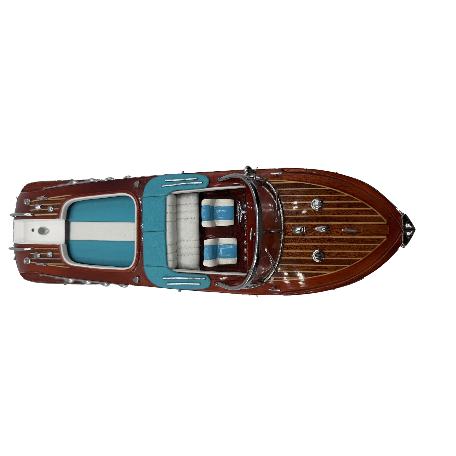 Chriscraft Boat Mahogany Wood Desktop Model