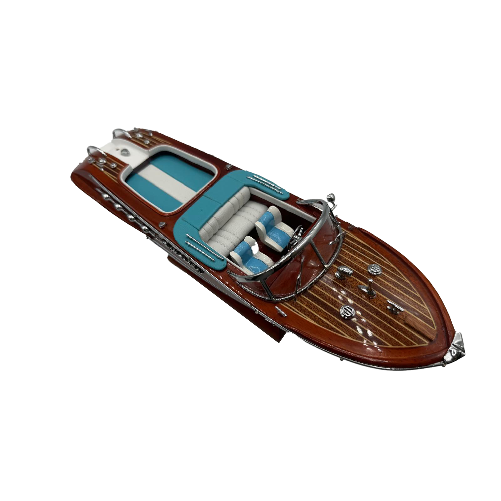 Chriscraft Boat Mahogany Wood Desktop Model
