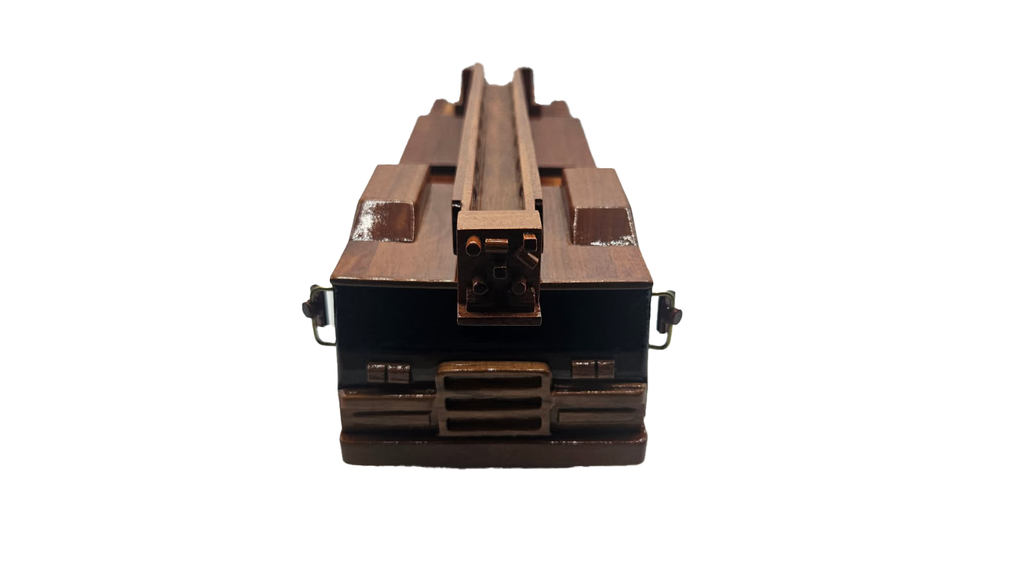 Fire Truck Mahogany Wood desktop Truck model