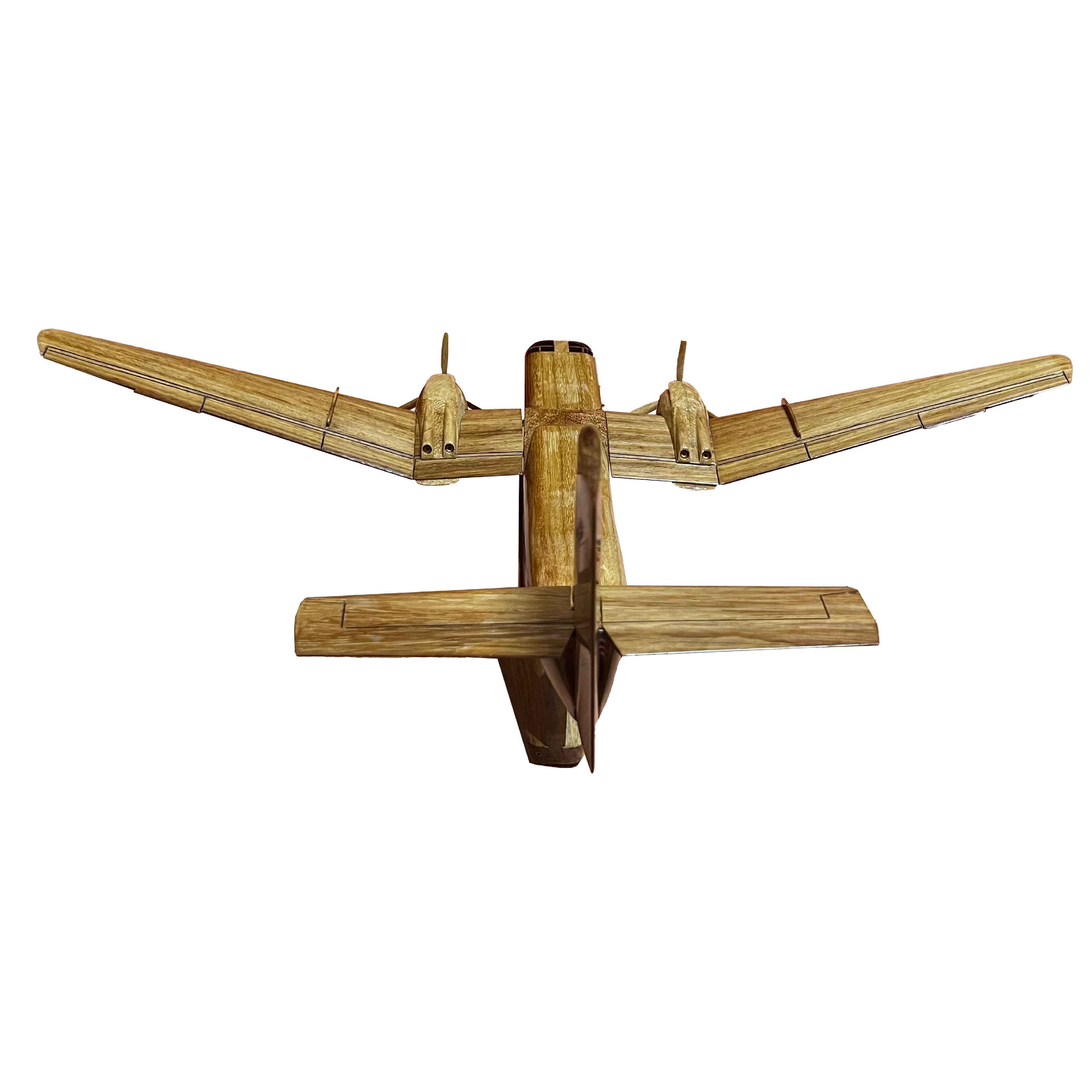 C-7 Caribou Mahogany Wood Desktop Airplane Model