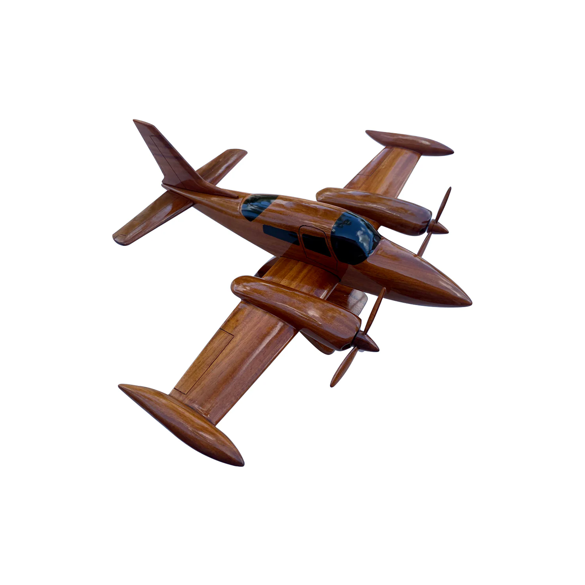 Cessna 310 Mahogany Wood Desktop Airplane Model