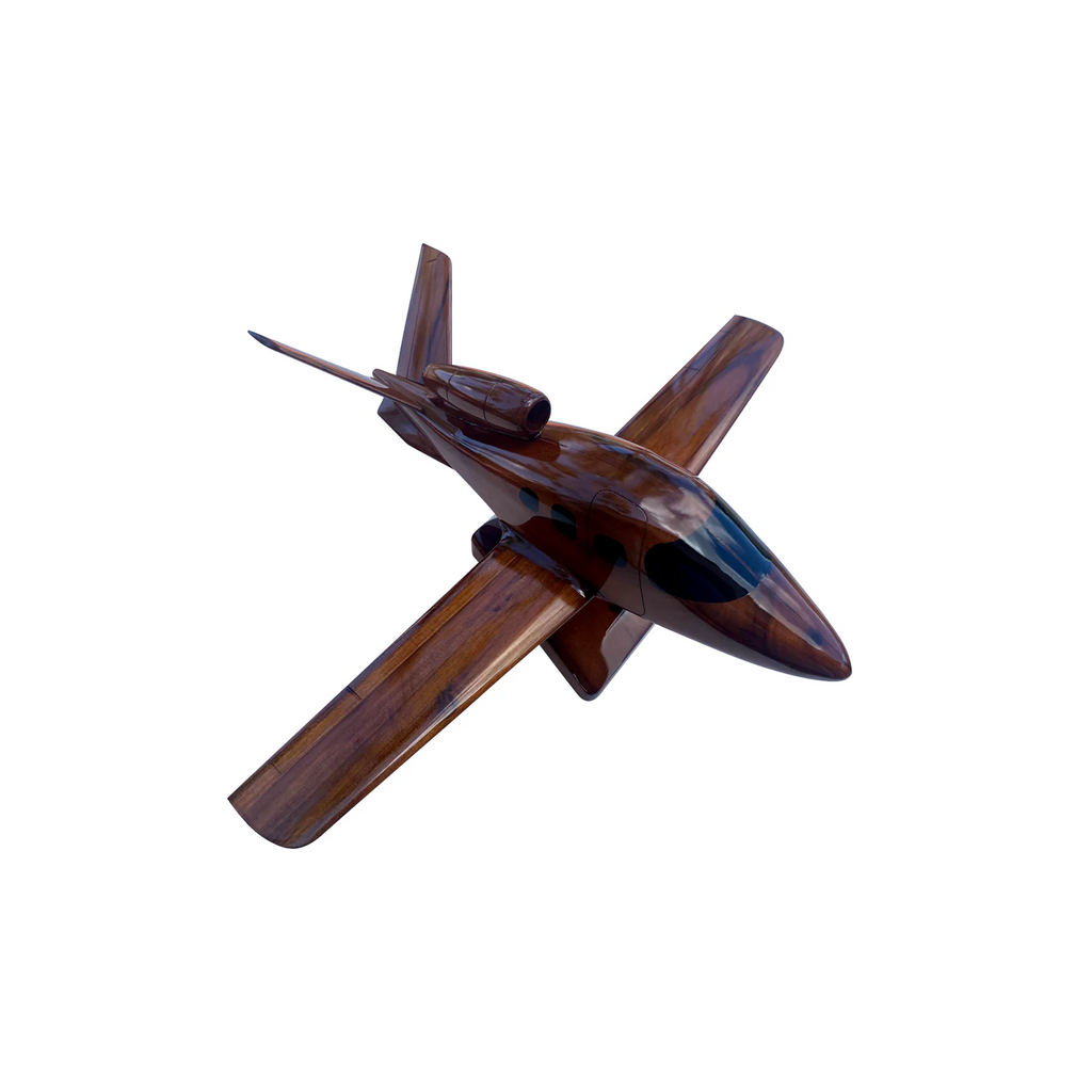 Cirrus Vision SF50 Mahogany Wood Desktop Airplane Model