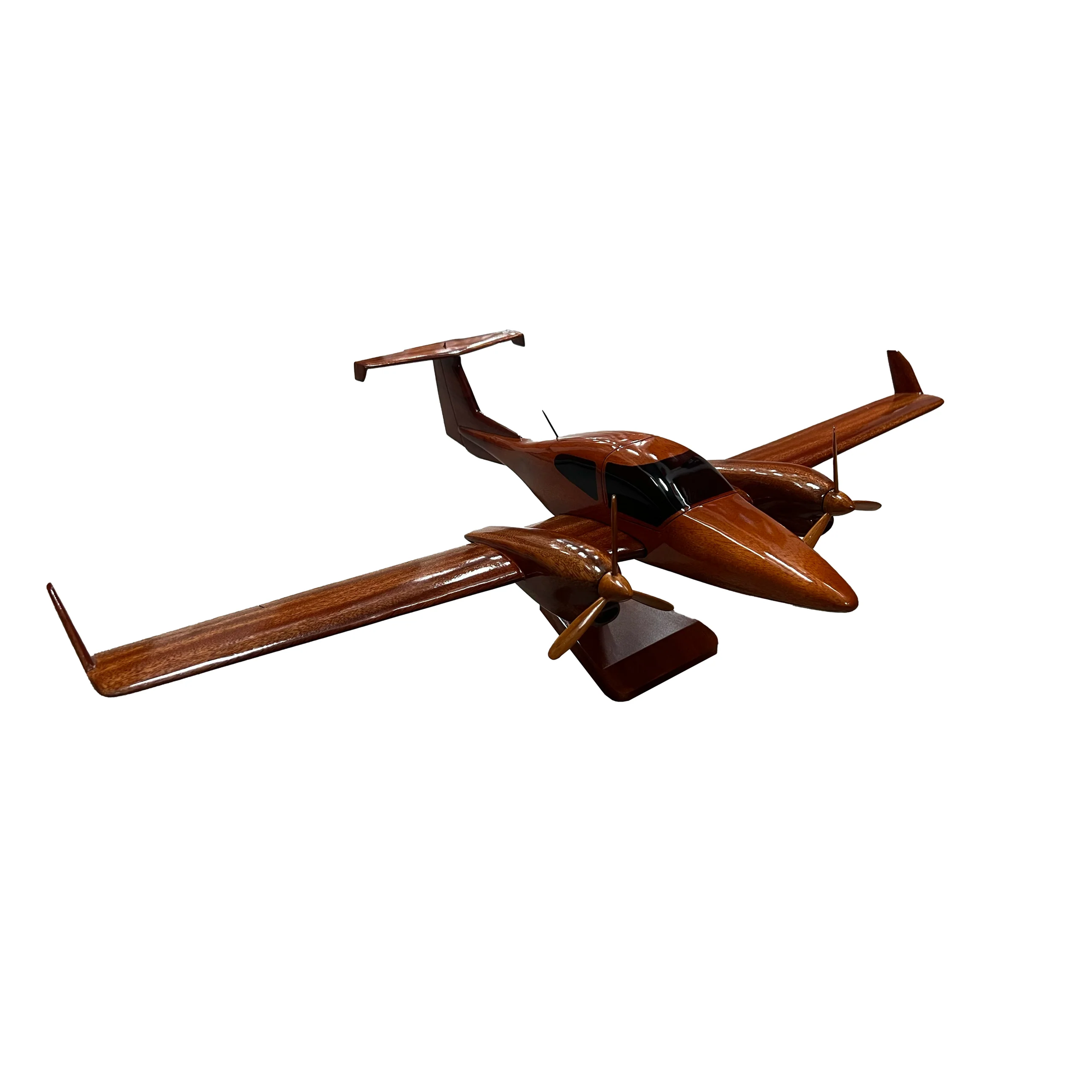 Diamond DA42 Mahogany Wood Desktop Airplane Model