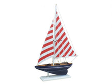 Load image into Gallery viewer, Wooden Nautical Delight Model Sailboat 17&quot;&quot;