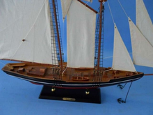 Load image into Gallery viewer, Wooden Bluenose 2 Model Sailboat Decoration 35&quot;