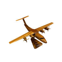 Load image into Gallery viewer, DHC7 Dash 7 Mahogany Wood Desktop Airplane Model