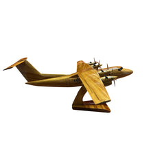Load image into Gallery viewer, DHC7 Dash 7 Mahogany Wood Desktop Airplane Model