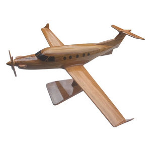 PC12 Pilatus Mahogany wood Desktop Airplane model