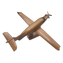 Load image into Gallery viewer, PC12 Pilatus Mahogany wood Desktop Airplane model