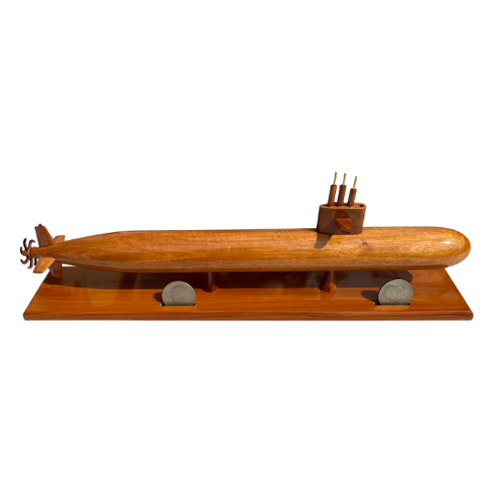 Submarine LA Class Mahogany wood desktop Ships Sail boats & Subs Model