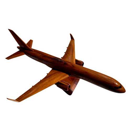 Boeing 757 Mahogany Wood Desktop Airplane Model