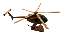 Load image into Gallery viewer, MD500 Mahogany Wood Desktop Helicopters Model
