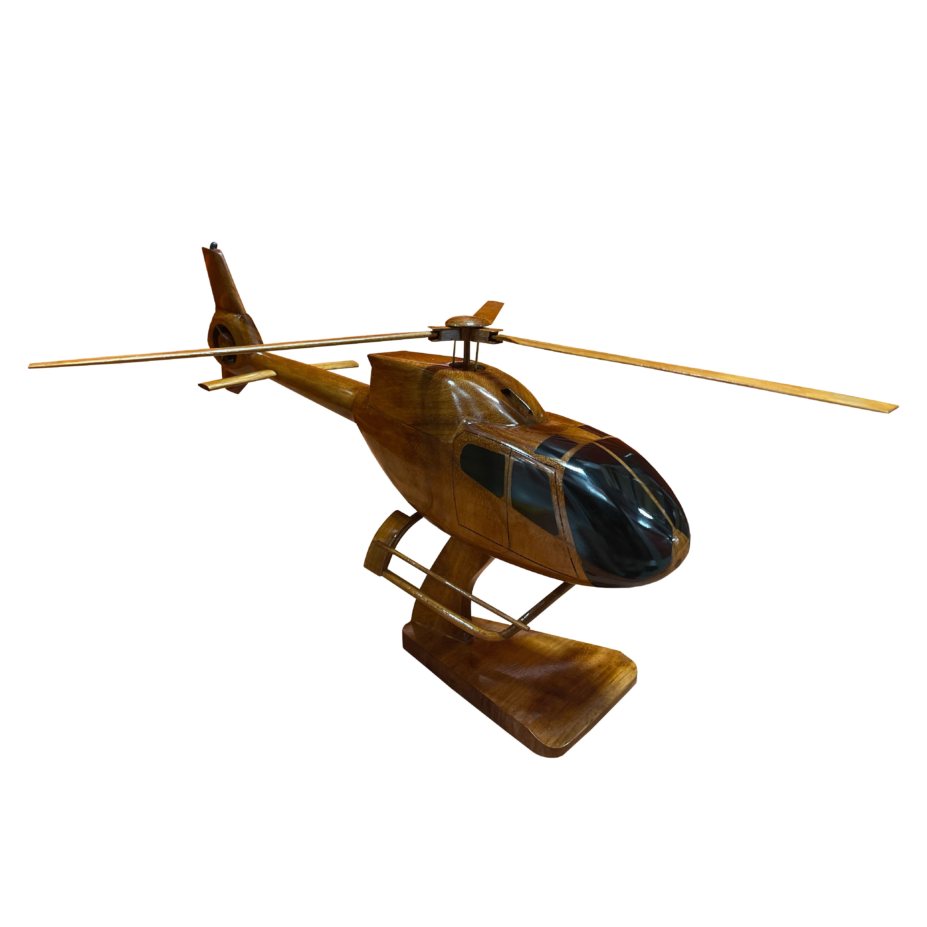 EC120 Colibri Mahogany Wood Desktop Helicopter Model