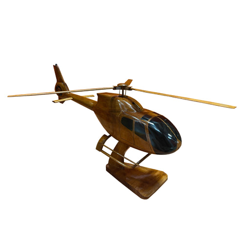 EC120 Colibri Mahogany Wood Desktop Helicopter Model
