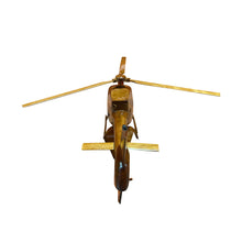 Load image into Gallery viewer, EC120 Colibri Mahogany Wood Desktop Helicopter Model