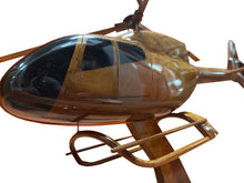 Load image into Gallery viewer, EC120 Colibri Mahogany Wood Desktop Helicopter Model