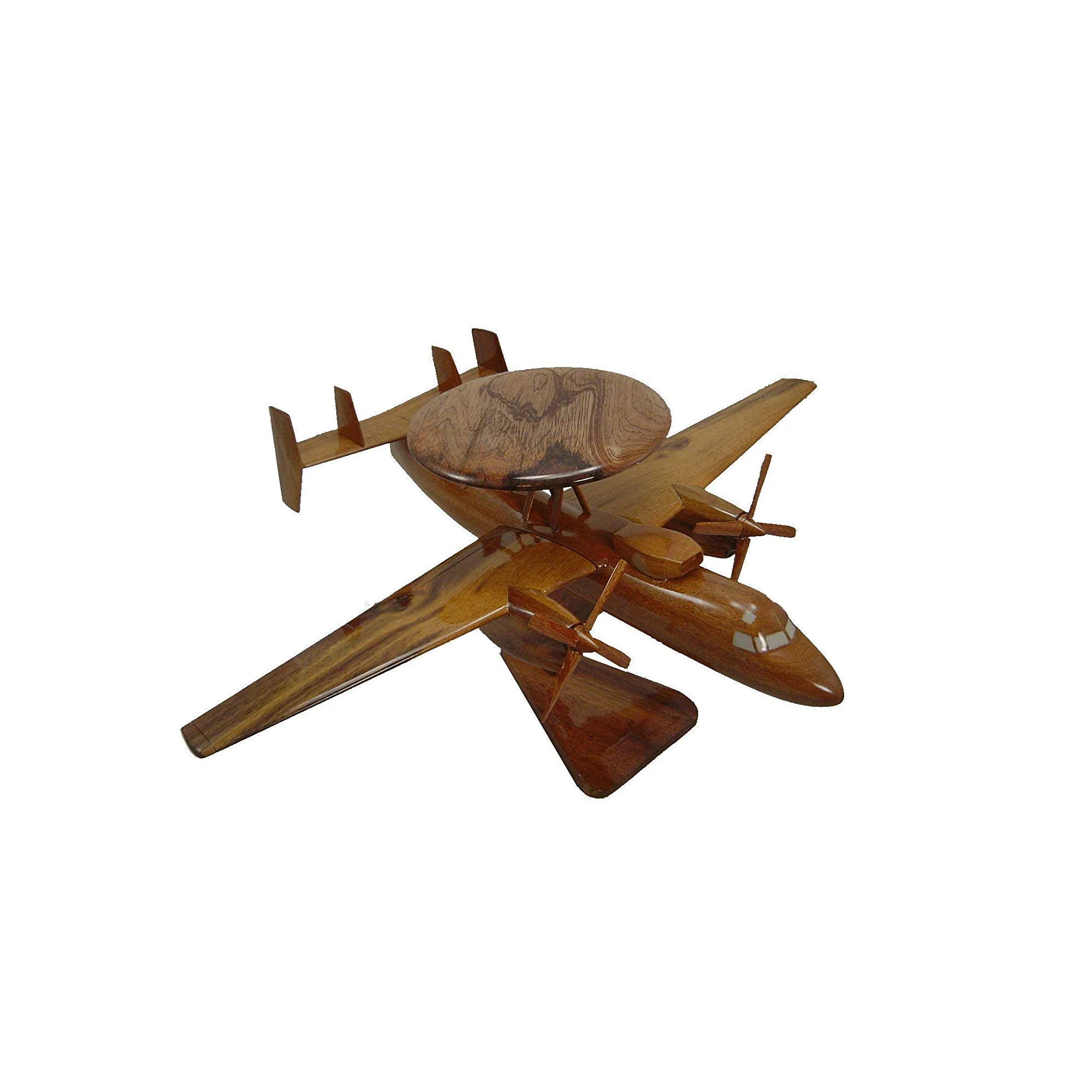 E2C Hawkeye Mahogany Wood Desktop Airplane Model