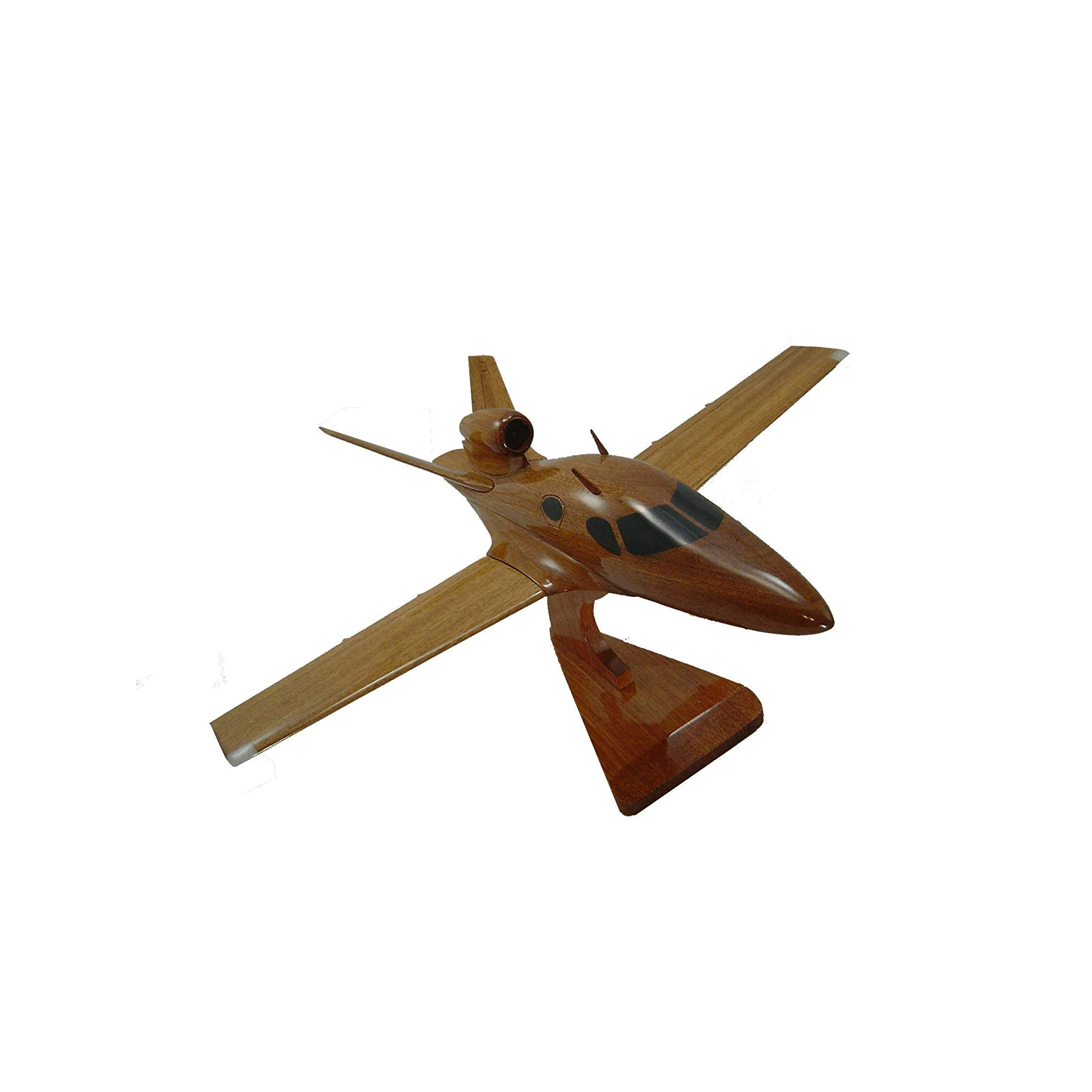 Eclipse 400 Mahogany Wood Desktop Airplane Model