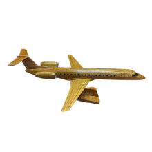 Load image into Gallery viewer, Embraer 145 Mahogany Wood Desktop Airplane Model