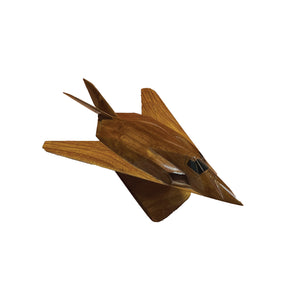 F117 Nighthawk Mahogany Wood Desktop Airplane Model