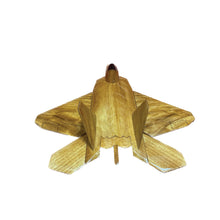 Load image into Gallery viewer, F22 Raptor Mahogany Wood Desktop Airplane Model