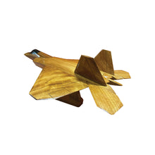 Load image into Gallery viewer, F22 Raptor Mahogany Wood Desktop Airplane Model