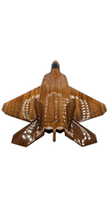 Load image into Gallery viewer, F22 Raptor Mahogany Wood Desktop Airplane Model
