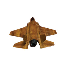 Load image into Gallery viewer, F35 Joint Strike Fighter Mahogany Wood Desktop Airplane Model