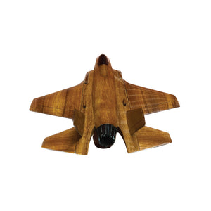 F35 Joint Strike Fighter Mahogany Wood Desktop Airplane Model