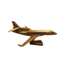 Load image into Gallery viewer, Falcon 7X Mahogany Wood Desktop Airplane Model