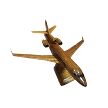 Load image into Gallery viewer, Falcon 7X Mahogany Wood Desktop Airplane Model
