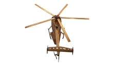 Load image into Gallery viewer, MD500 Mahogany Wood Desktop Helicopters Model