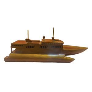 Ferri Boat Mahogany Wood desktop Boats model