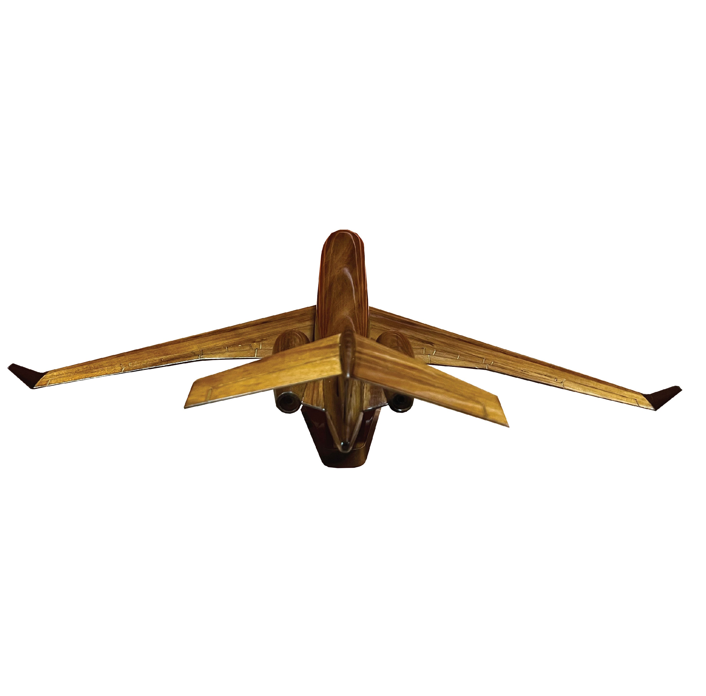 Global Express Mahogany Wood Desktop Airplane Model