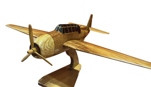 Grumman TBF Mahogany Wood Desktop Airplanes Model