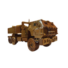 Load image into Gallery viewer, HIMARS Mahogany Wood Desktop truck Model