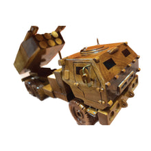 Load image into Gallery viewer, HIMARS Mahogany Wood Desktop truck Model