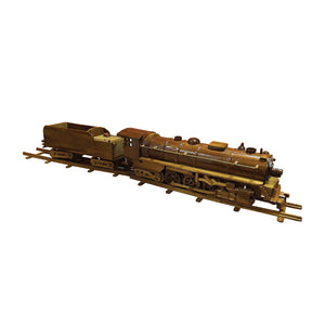 Hudson Train Mahogany Wood Desktop Train  Model