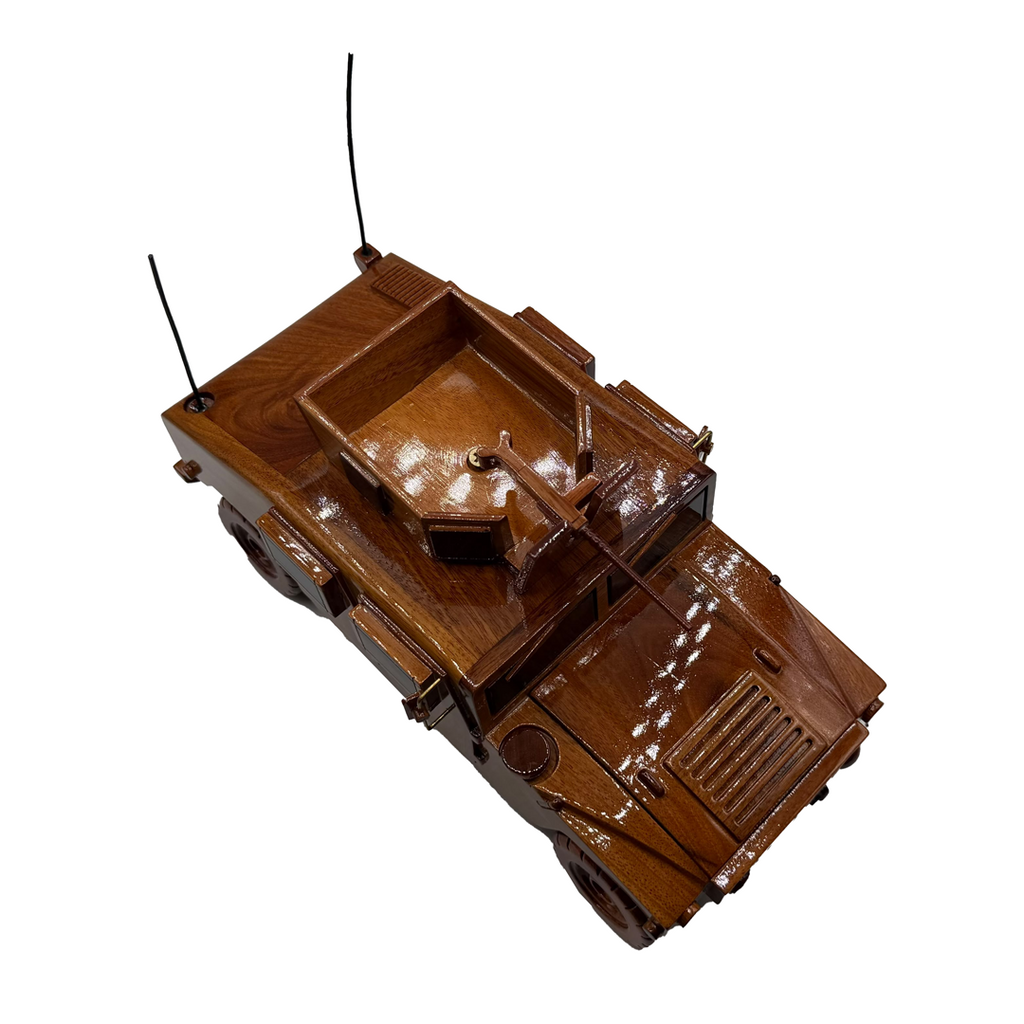 HUMVEE Military Mahogany Wood Desktop trucks  Model