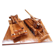 Load image into Gallery viewer, M110 Howitzer Cannon Mahogany wood model