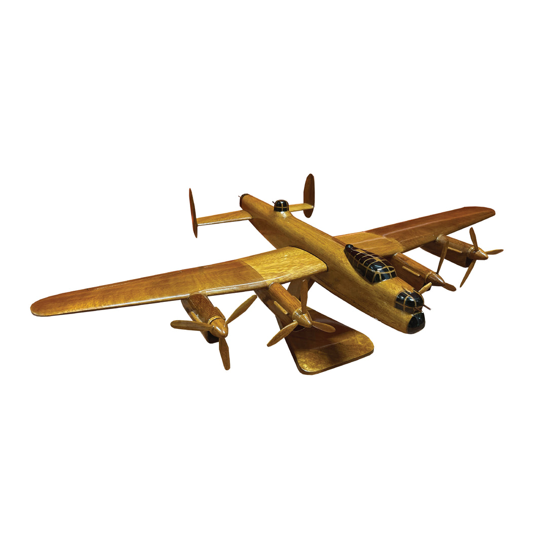 Lancaster  Mahogany Wood Desktop Airplanes Model