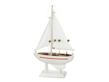 Load image into Gallery viewer, Wooden Intrepid Model Sailboat 9&quot;&quot;