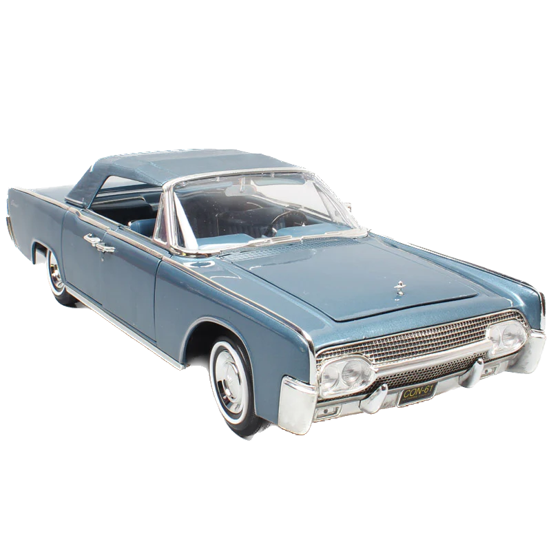 Children's 1:18 ford luxury vintage Deluxe 1961 LINCOLN CONTINENTAL Diecast Vehicle Scale Metal Car toy model souvenir miniature