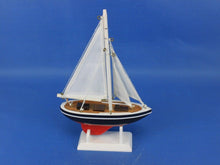 Load image into Gallery viewer, Wooden American Sailer Model Sailboat Decoration 9&quot;&quot;