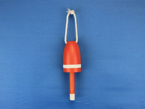 Wooden Orange Maine Lobster Trap Buoy 7""