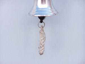 Chrome Hanging Anchor Bell 8"